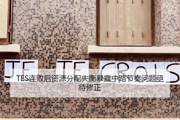 TES连败后资源分配失衡暴露中路节奏问题亟待修正