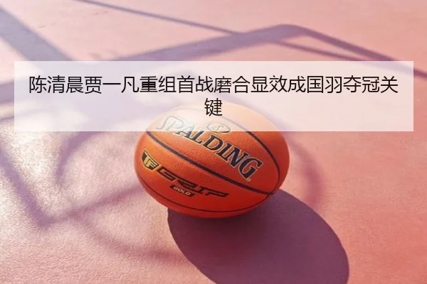 陈清晨贾一凡重组首战磨合显效成国羽夺冠关键